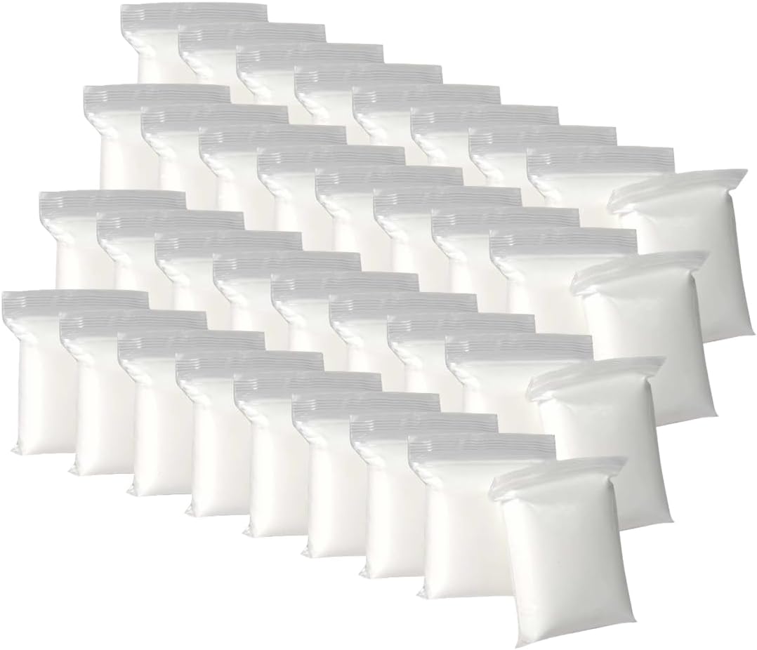 White Air Dry Clay for Kids - 36 Individually Bagged Airdry Clays for Arts & Crafts - Soft, Squishy Cosplay Foam Slim Clay for Home & School - Moldable, No-Mess Air Dry Modeling Clay - 12 Ounces
