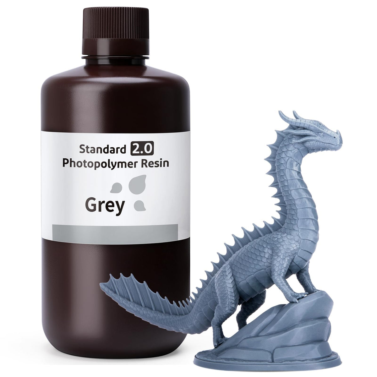 ELEGOO 8K Standard Resin for 3D Printing, Ultra Precision, 405nm Fast UV Curing Photopolymer 3D Resin for 8K 9K 12K 16K Resin 3D Printer, Red Clay 1000g