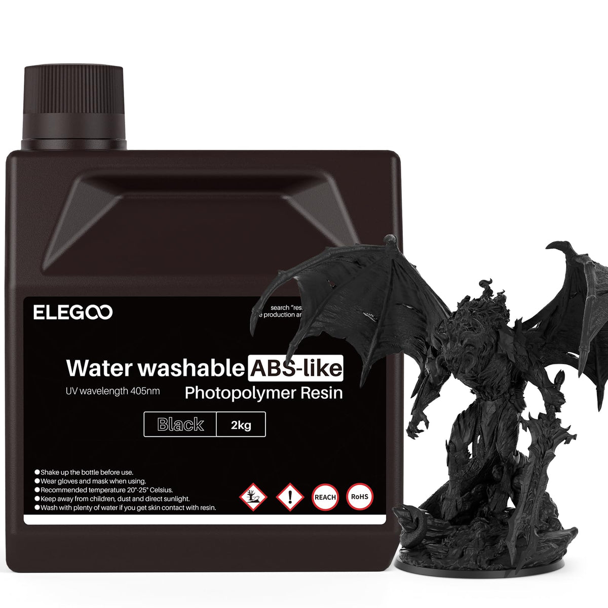 ELEGOO 8K Water Washable ABS-Like Resin Space Red Clay 1kg