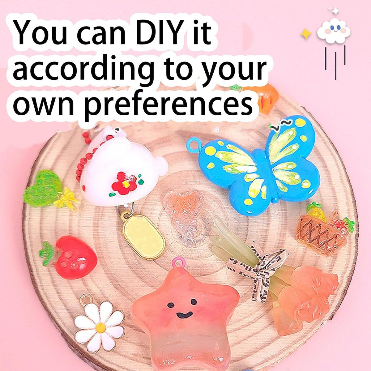 3.5 oz UV Clay Clear Polymer Resin, DIY Jewelry Making, Silicone Molds, UV Curing, Crystal Clear Casting, Miniature Art, and Handmade Resin Projects