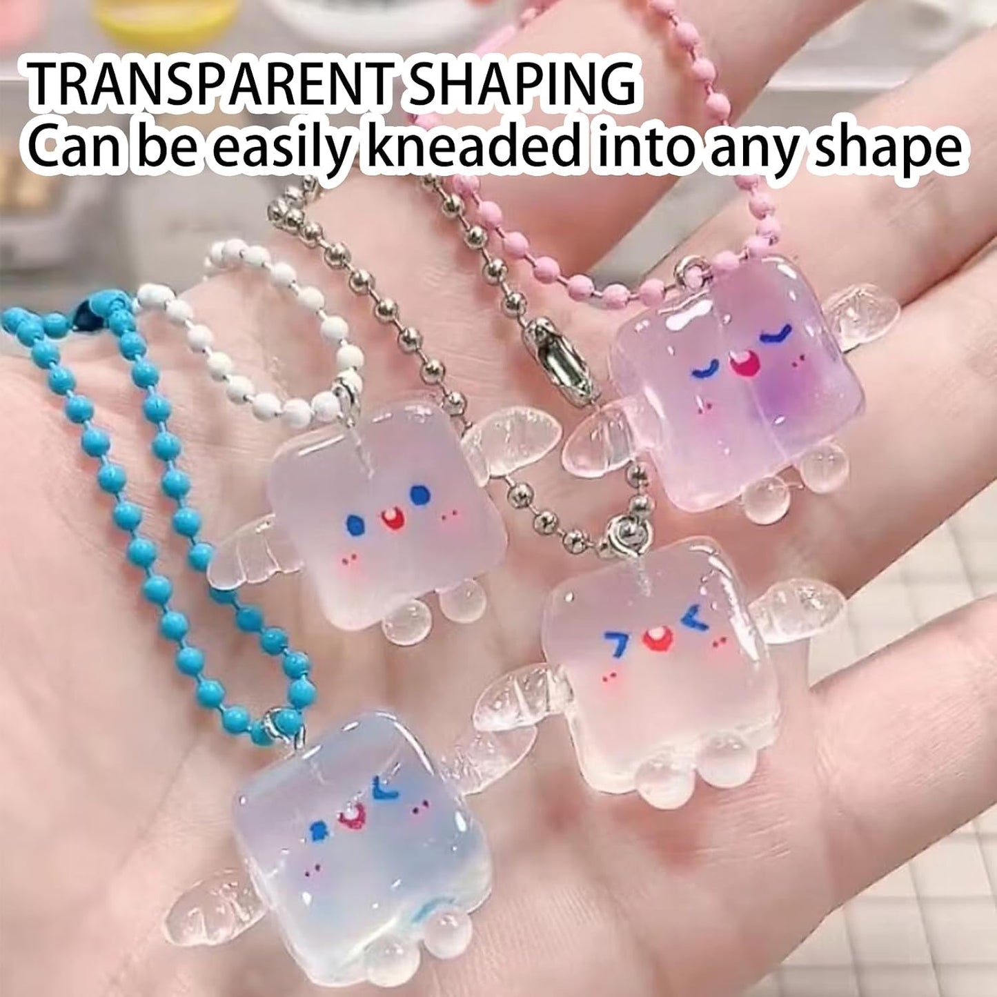 3.5 oz UV Clay Clear Polymer Resin, DIY Jewelry Making, Silicone Molds, UV Curing, Crystal Clear Casting, Miniature Art, and Handmade Resin Projects