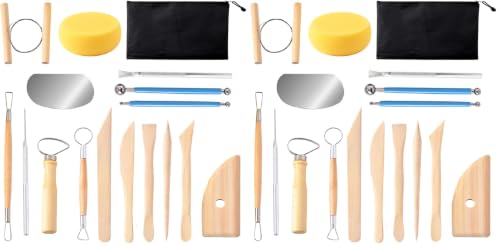 S & E TEACHER'S EDITION 43 Pcs Pottery & Clay Sculpting Tool