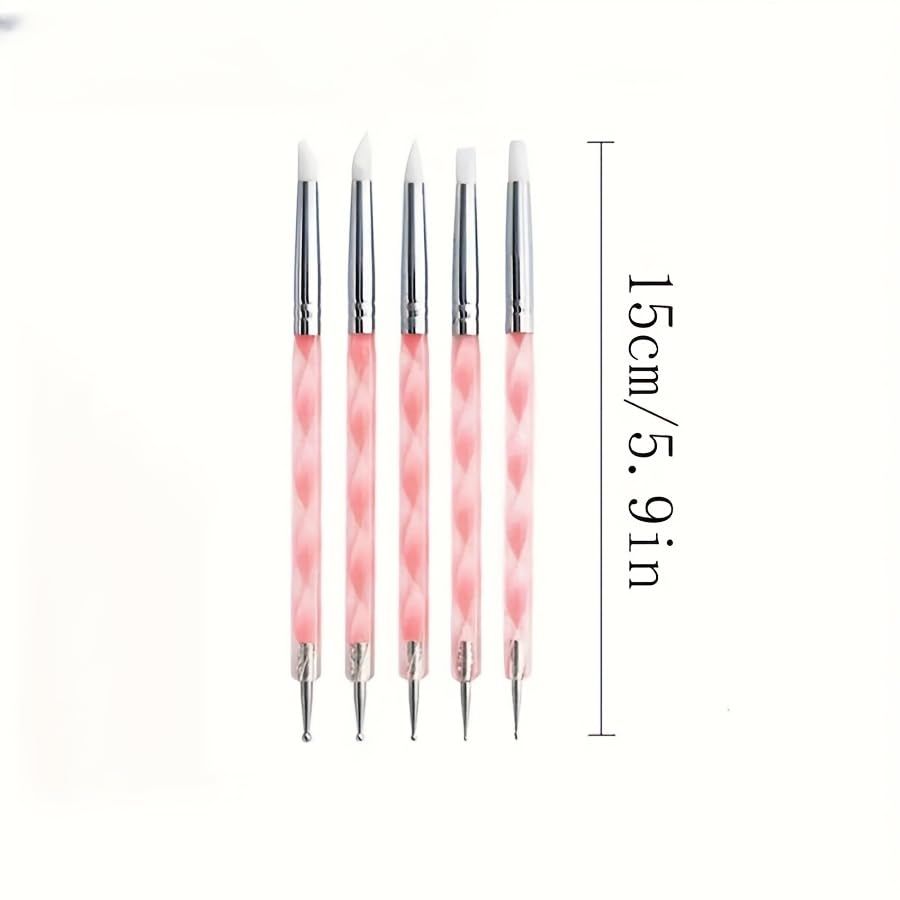 19 PCS Clay Sculpting Tools Set, Pink Air Dry Clay Tool, Polymer Clay Tool Kit, Dotting Tools, Dot Painting Tools, Clay Pottery Carving Tools for DIY Crafts Embossing Modeling