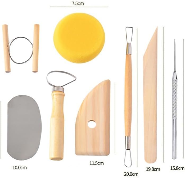 S & E TEACHER'S EDITION 8 Pcs Pottery & Clay Sculpting Tools