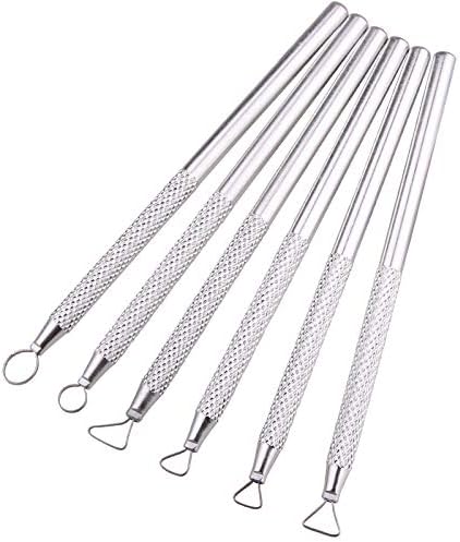 Zuoyou 6 Pcs Clay Pottery Sculpting ToolsSet Caving Craft Modelling Tools