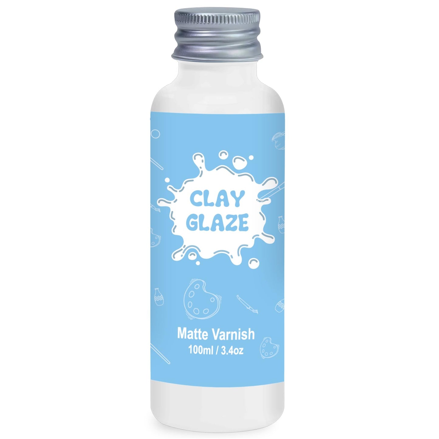 100ml Air Dry Clay Glaze, Protect Clay Surfaces,Delivers Gloss Glaze Effect