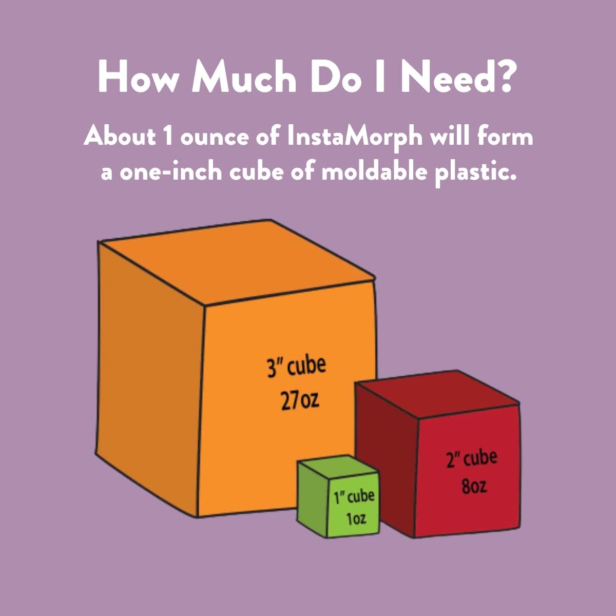 InstaMorph Reusable Moldable Plastic for Crafts,Sculpting,Cosplay,More 3oz
