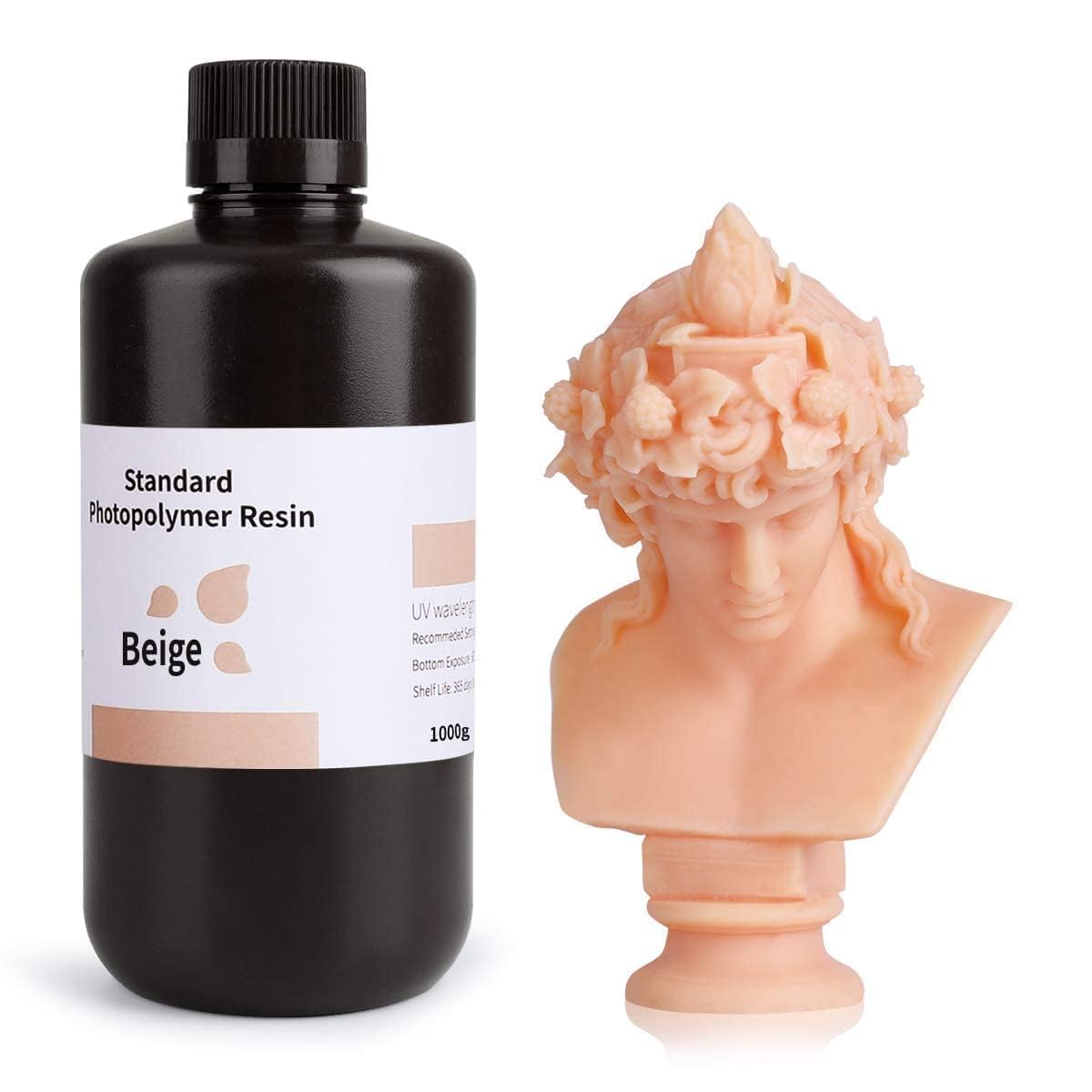 ELEGOO 8K Standard Photopolymer 3D Printer Resin Red Clay 1000g