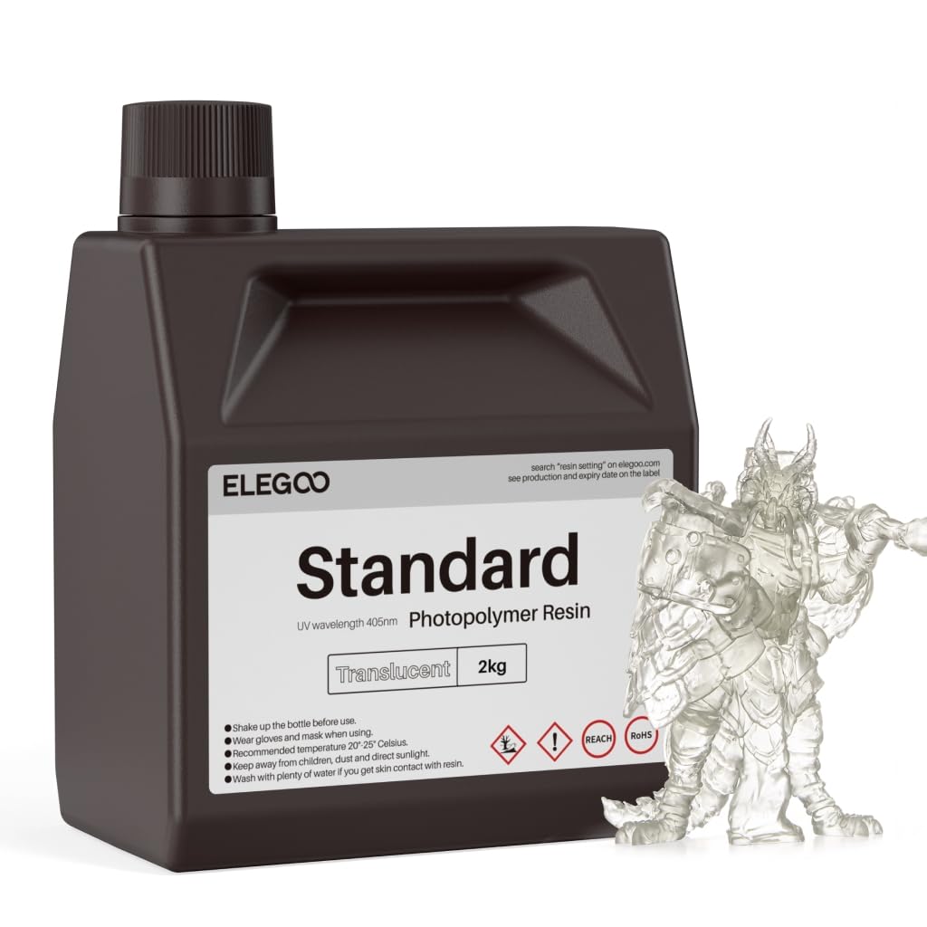 ELEGOO 8K Standard Photopolymer 3D Printer Resin Red Clay 1000g