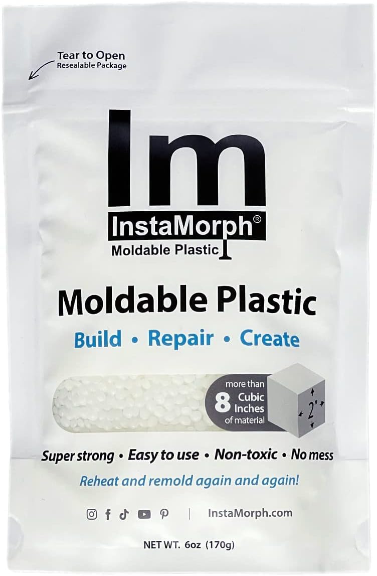 InstaMorph Reusable Moldable Plastic for Crafts,Sculpting,Cosplay,More 3oz