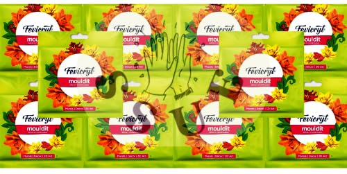 Fevicryl Mould Clay 50grm Modelling Sculpting, Air Dry 3D Art Craft DIY Earrings Bracelets Keychains Necklaces Home Decor Handmade Accessories Artists, MDF Board Easy to use Gift Etc (3 Piece)