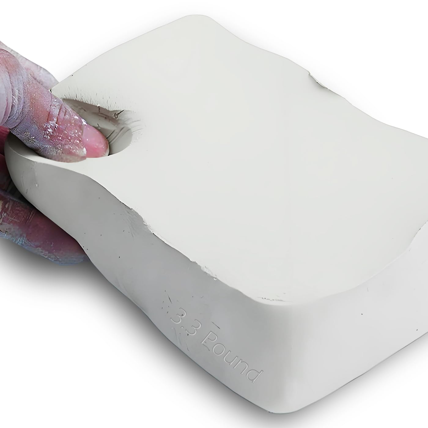 ReArt Air Dry Modeling Clay 3.3LBS, for Sculpting, Wheel Throwing, Hand Building, All-Purpose Modeling Clay (White)