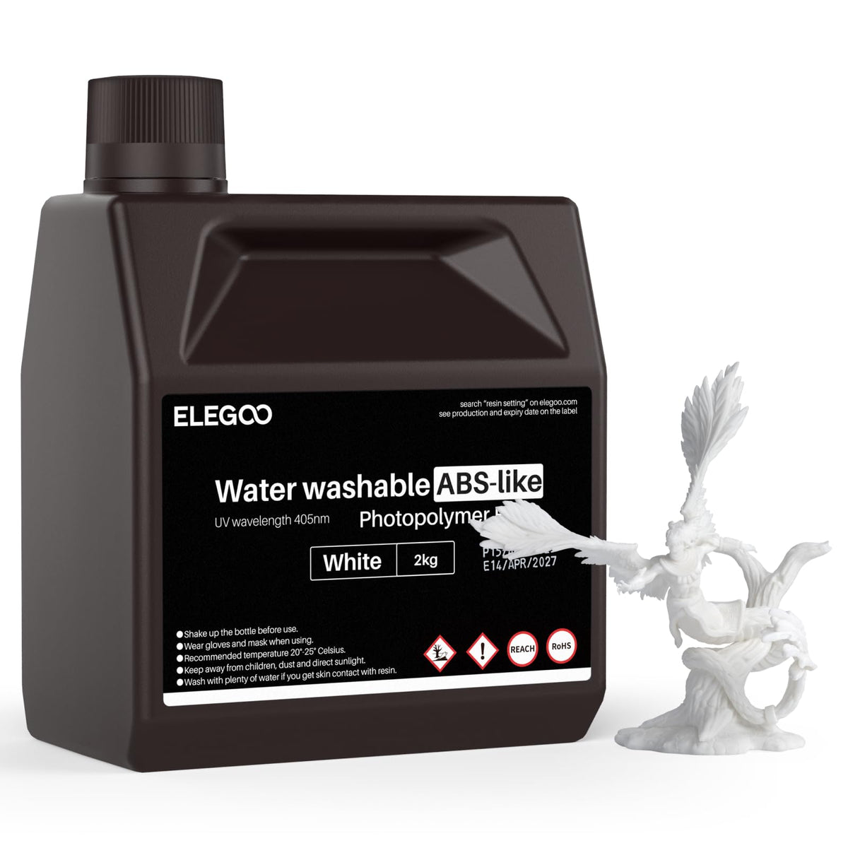 ELEGOO 8K Water Washable ABS-Like Resin Red Clay 2000g
