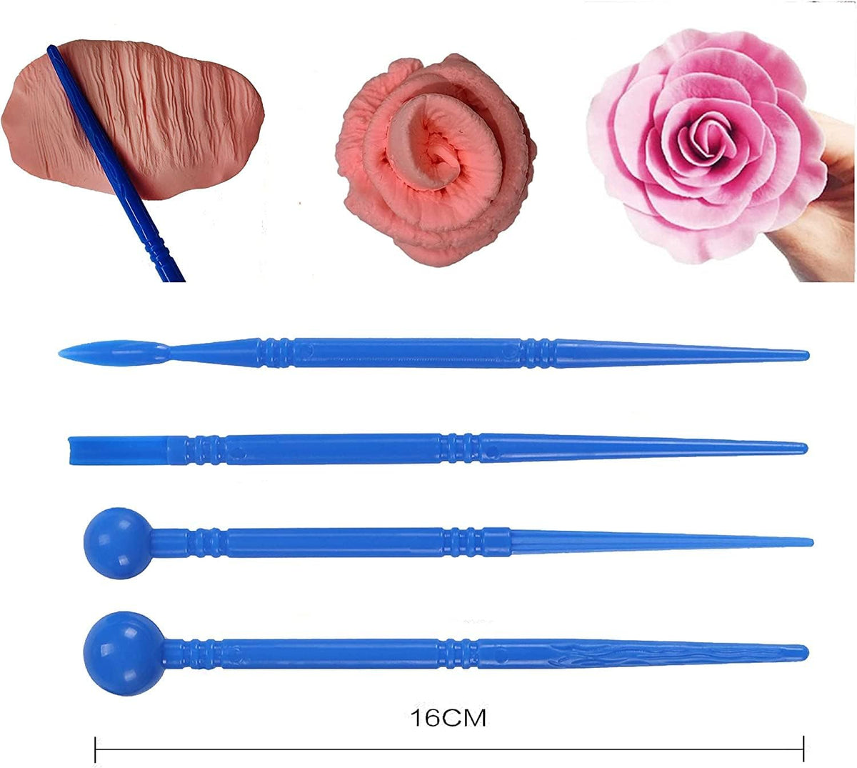 Langqun Air Dry Clay Sculpting Tools, Modeling Shaping Embossing for Kids and Adults,Polymer Clay Tools,Pottery Tools Kit 19Pcs