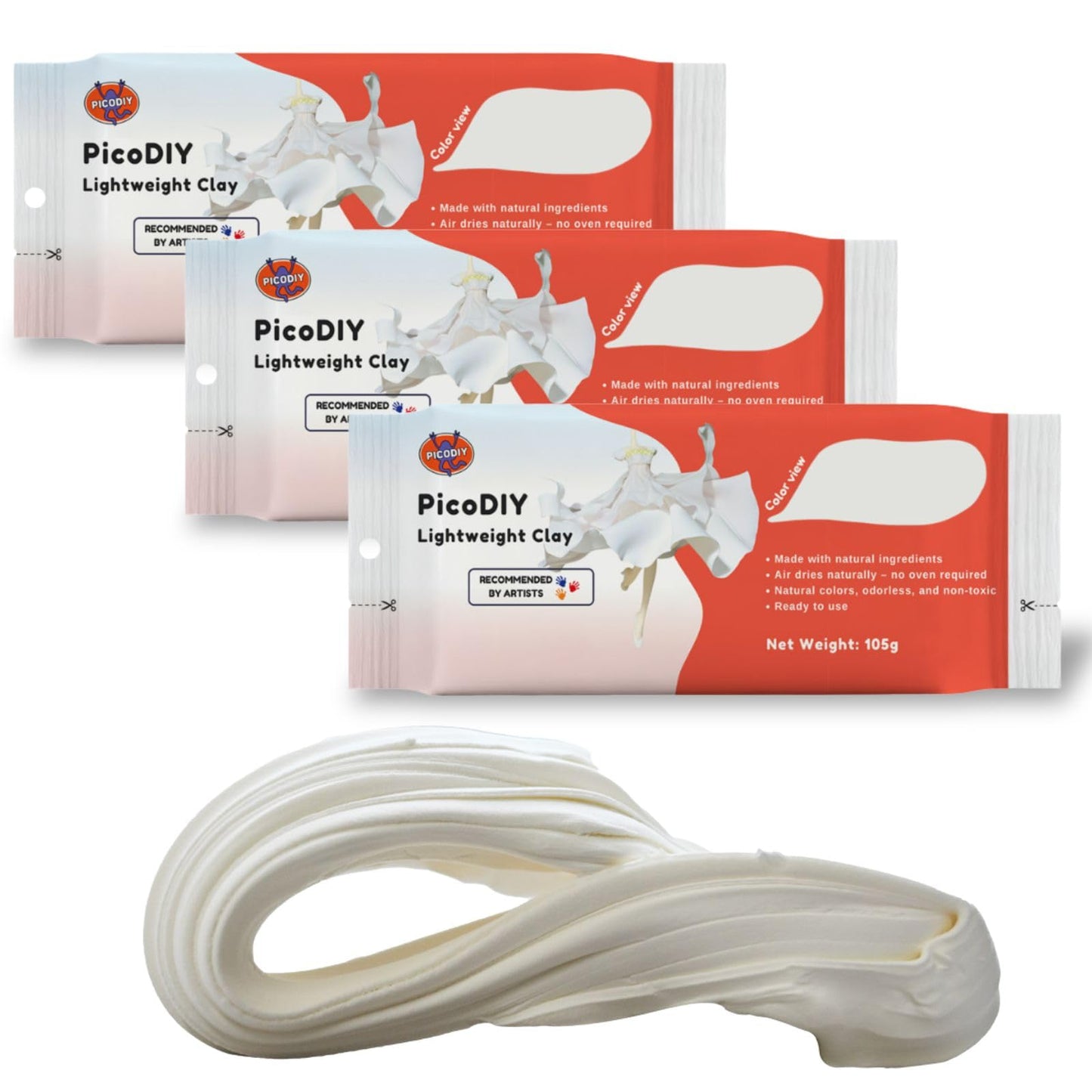 Air Dry Clay Lightweight, Flexible Modeling Clay for Adults Arts and Crafts
