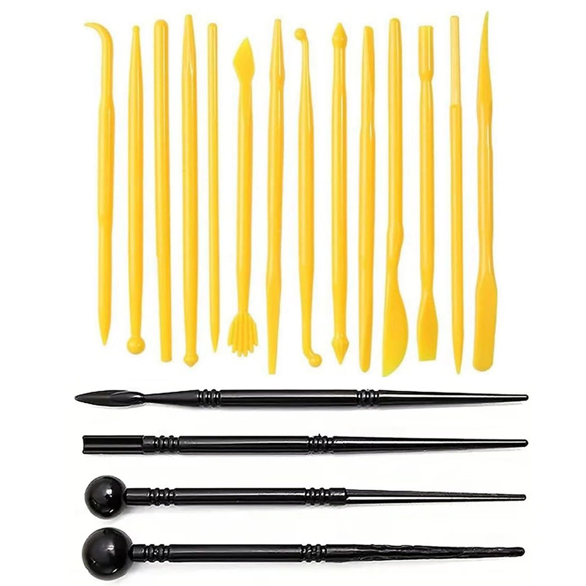 19 PCS Clay Sculpting Tools Set, Pink Air Dry Clay Tool, Polymer Clay Tool Kit, Dotting Tools, Dot Painting Tools, Clay Pottery Carving Tools for DIY Crafts Embossing Modeling