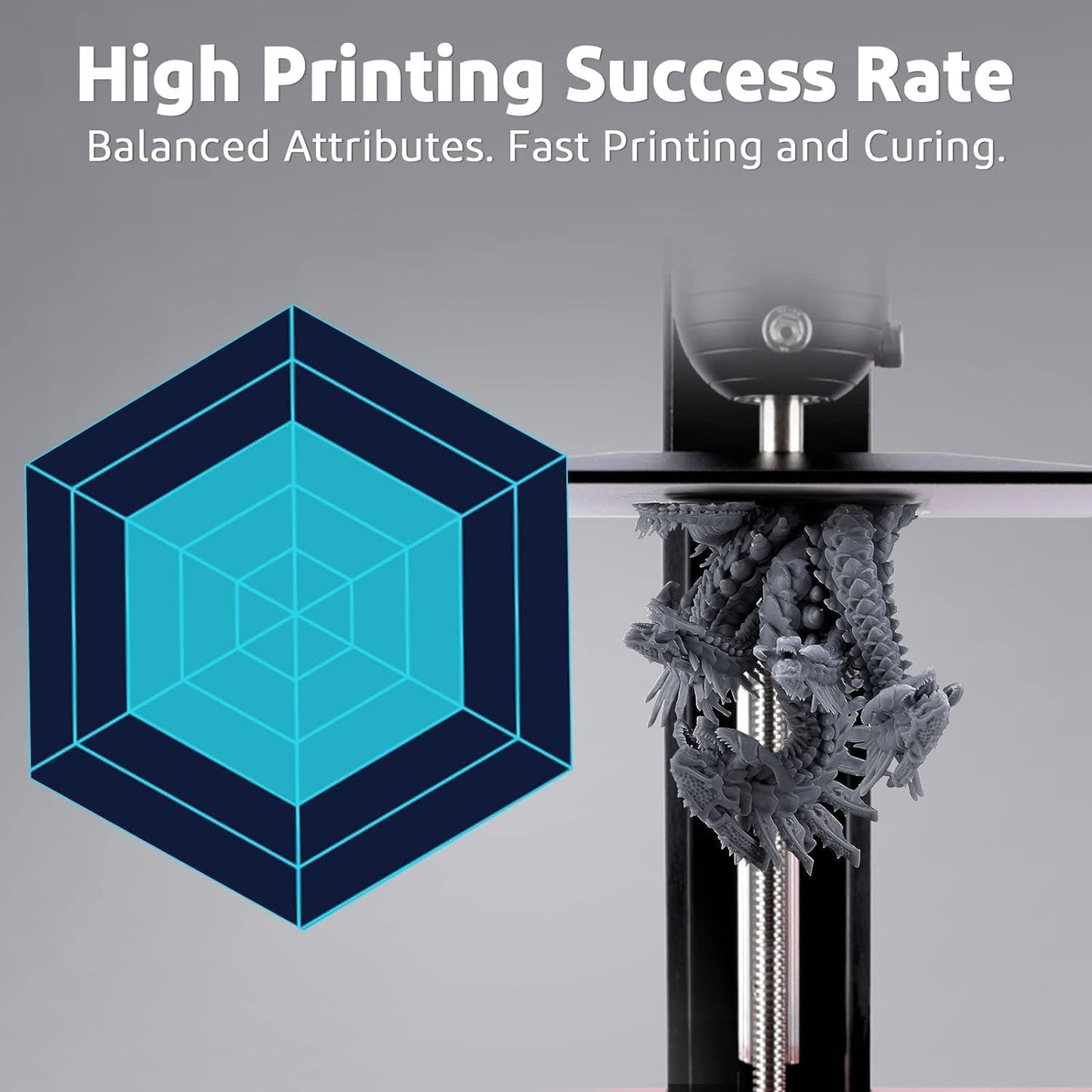 ELEGOO 8K Standard Resin for 3D Printing, Ultra Precision, 405nm Fast UV Curing Photopolymer 3D Resin for 8K 9K 12K 16K Resin 3D Printer, Red Clay 1000g