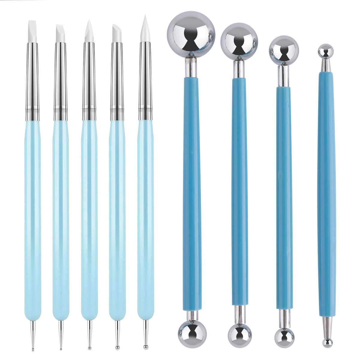 23PCS Clay Tools Sculpting, Ceramic & Pottery Modeling Tool, Ceramics Tools Set, Polymer Tools Kit, Air Dry Clay Tools for Carving, Molding, Pottery Wheel, Crafting Supplies, Pros, Beginners, Adults