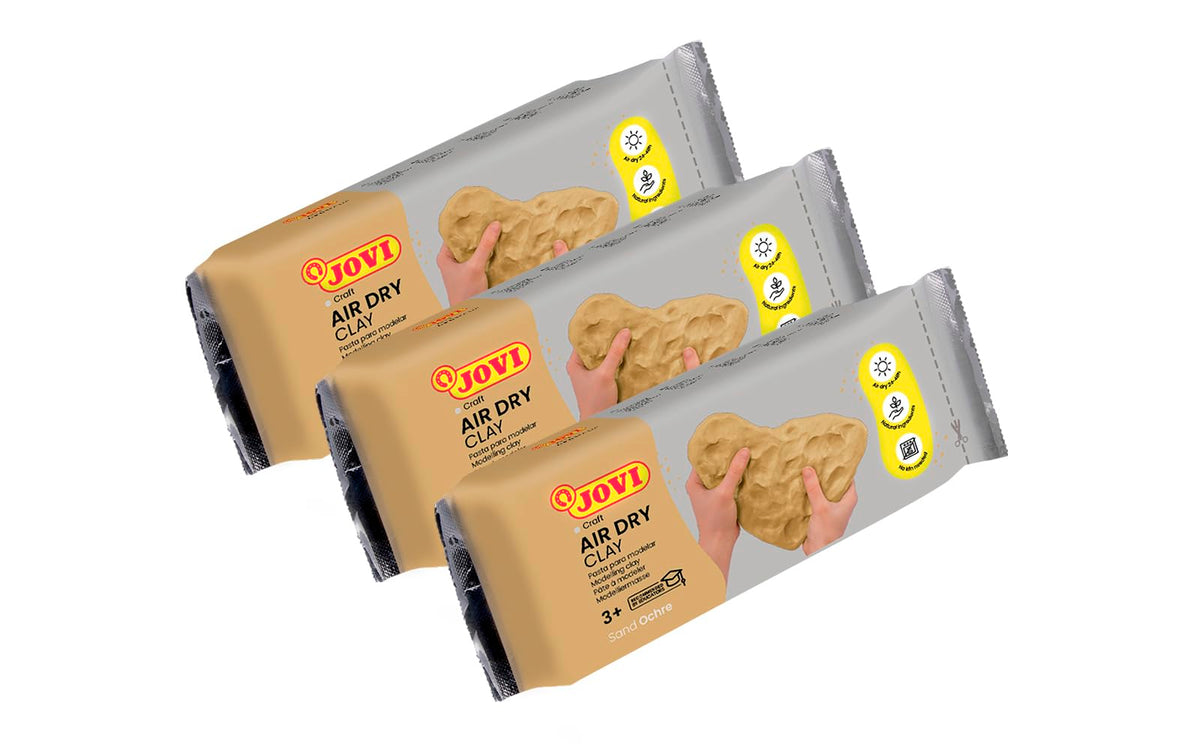 Jovi - Air Dry Clay, Set of 4 Units, 2.2lb Each, Total of 8.8lb, White