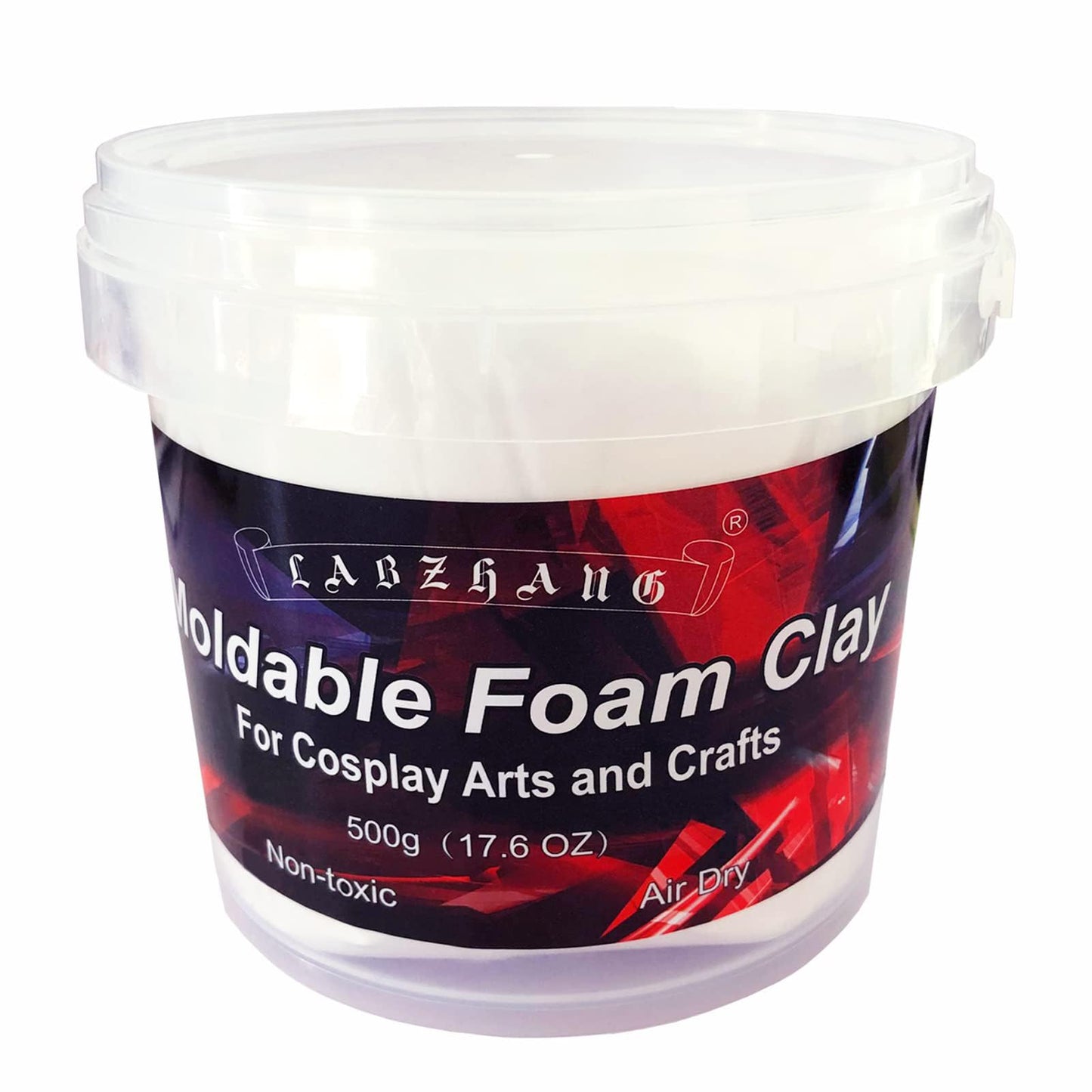 500g White Cosplay Foam Clay Lightweight Sculpting Foam, Air Dry Clay
