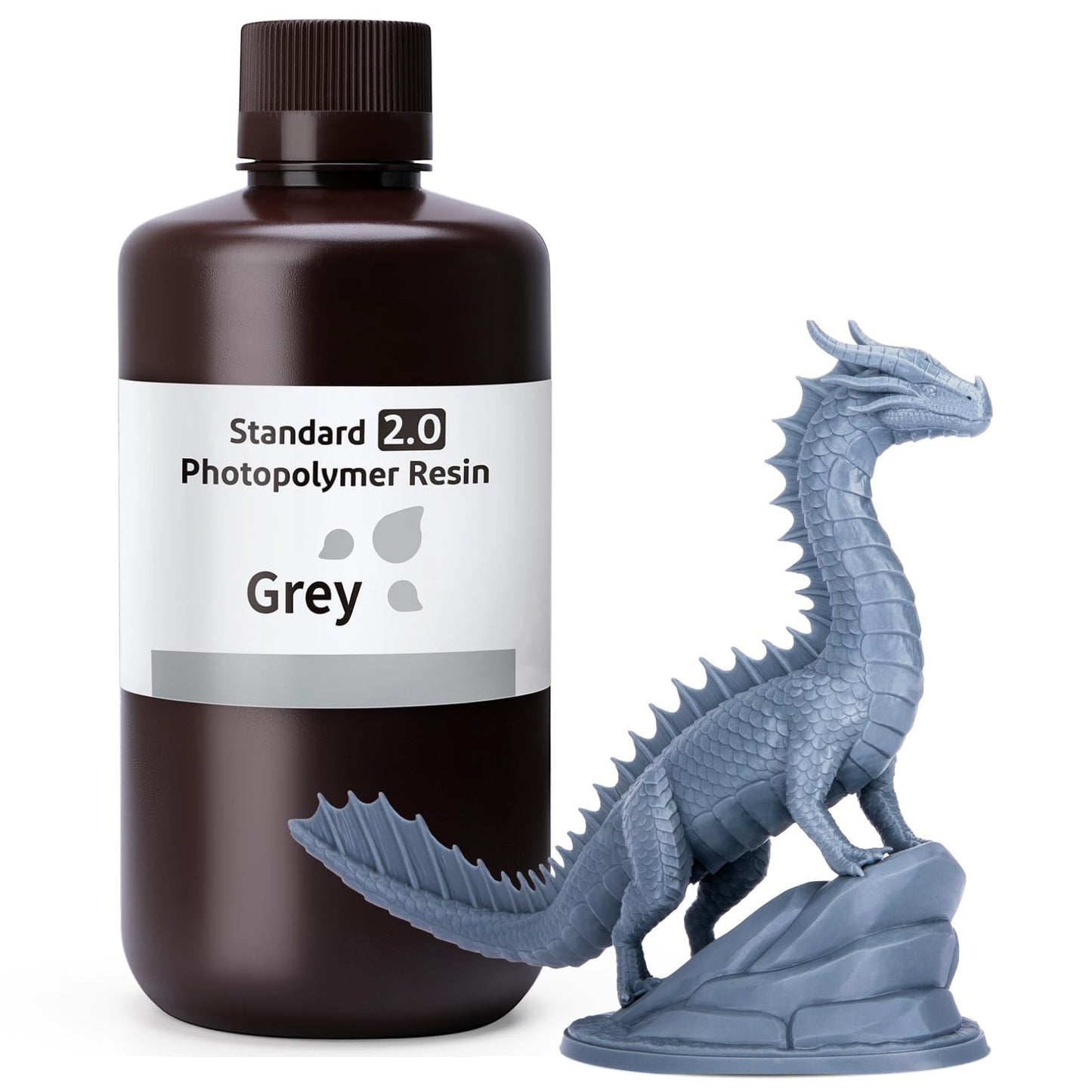 ELEGOO 8K Standard Resin for 3D Printing, Ultra Precision, 405nm Fast UV Curing Photopolymer 3D Resin for 8K 9K 12K 16K Resin 3D Printer, Red Clay 1000g