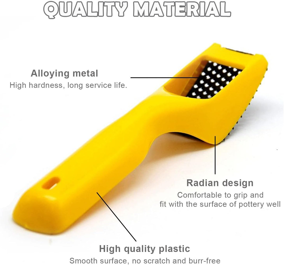 AEROVA Pottery Shaper Tool Clay Tool with Cleaning Brush for Sculpture and Shaving for Artists