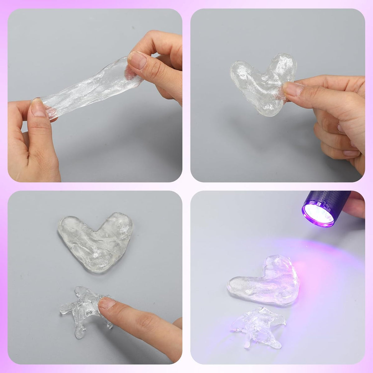 16 Pcs UV Resin Clay Kit for 3D Prints Crafts Repair Fixes
