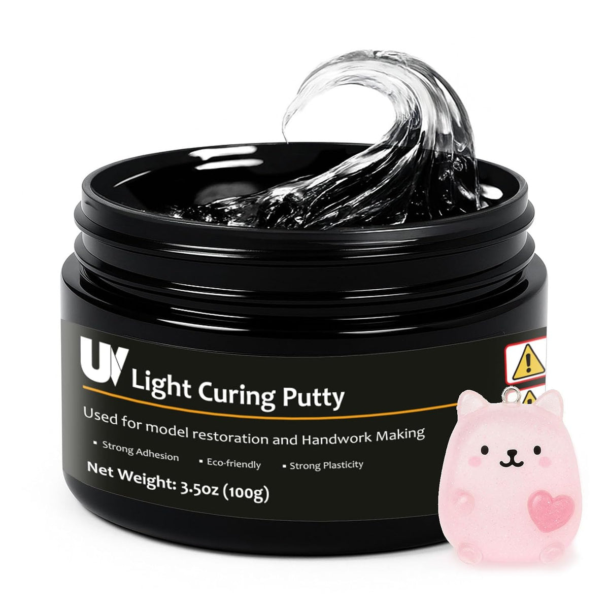 1DFAUL 100g UV Light Curing Putty, Solid Resin, Multi Purpose Adhesive