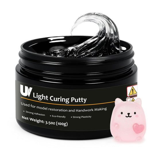 1DFAUL 100g UV Light Curing Putty, Solid Resin, Multi Purpose Adhesive