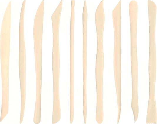 Ferrochef 10 Set 100 Pcs Clay Tools, Plastic Sculpting Tools, Classic Style