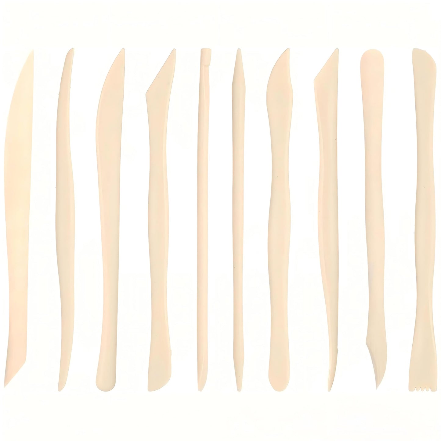 Ferrochef 10 Set 100 Pcs Clay Tools, Plastic Sculpting Tools, Classic Style
