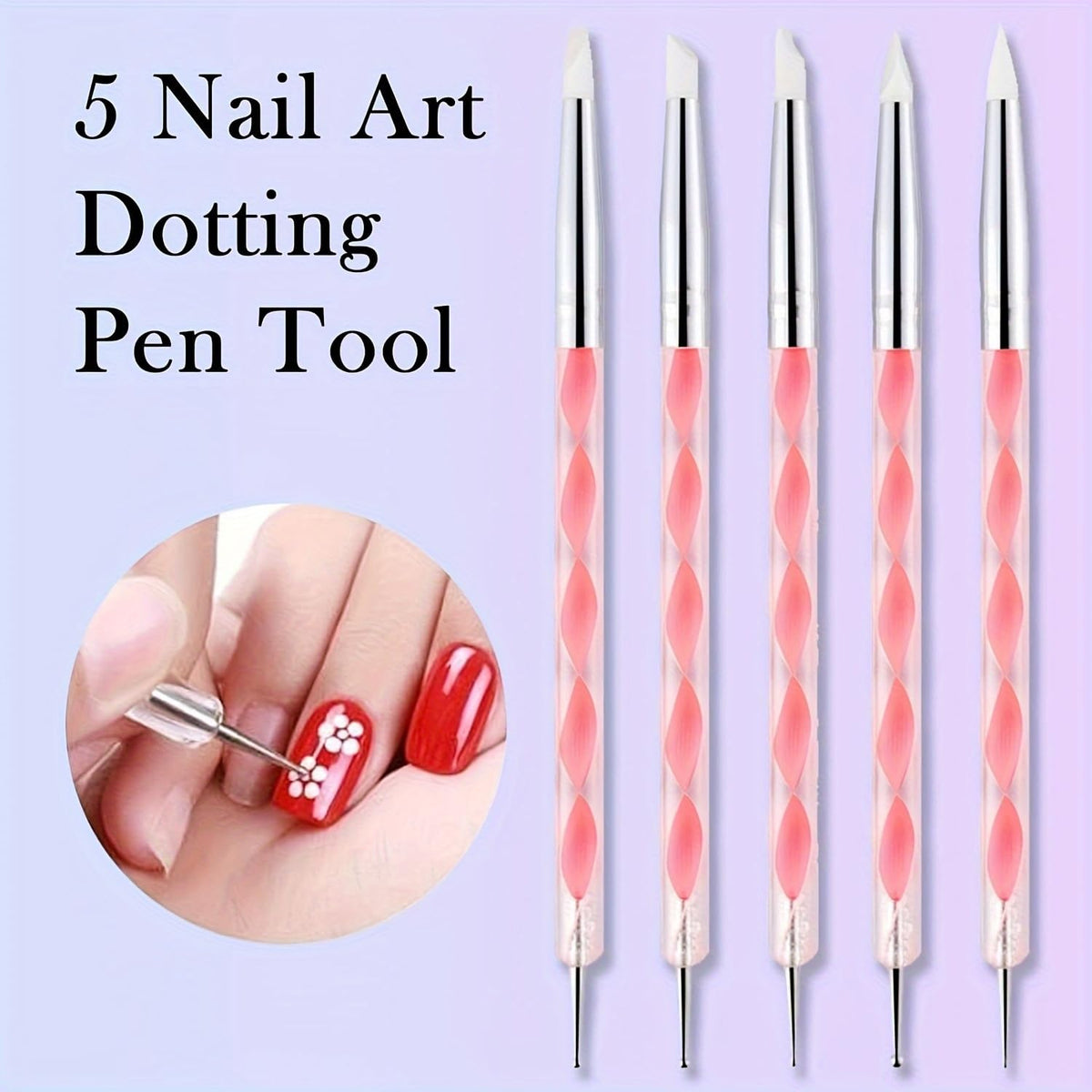 19 PCS Clay Sculpting Tools Set, Pink Air Dry Clay Tool, Polymer Clay Tool Kit, Dotting Tools, Dot Painting Tools, Clay Pottery Carving Tools for DIY Crafts Embossing Modeling