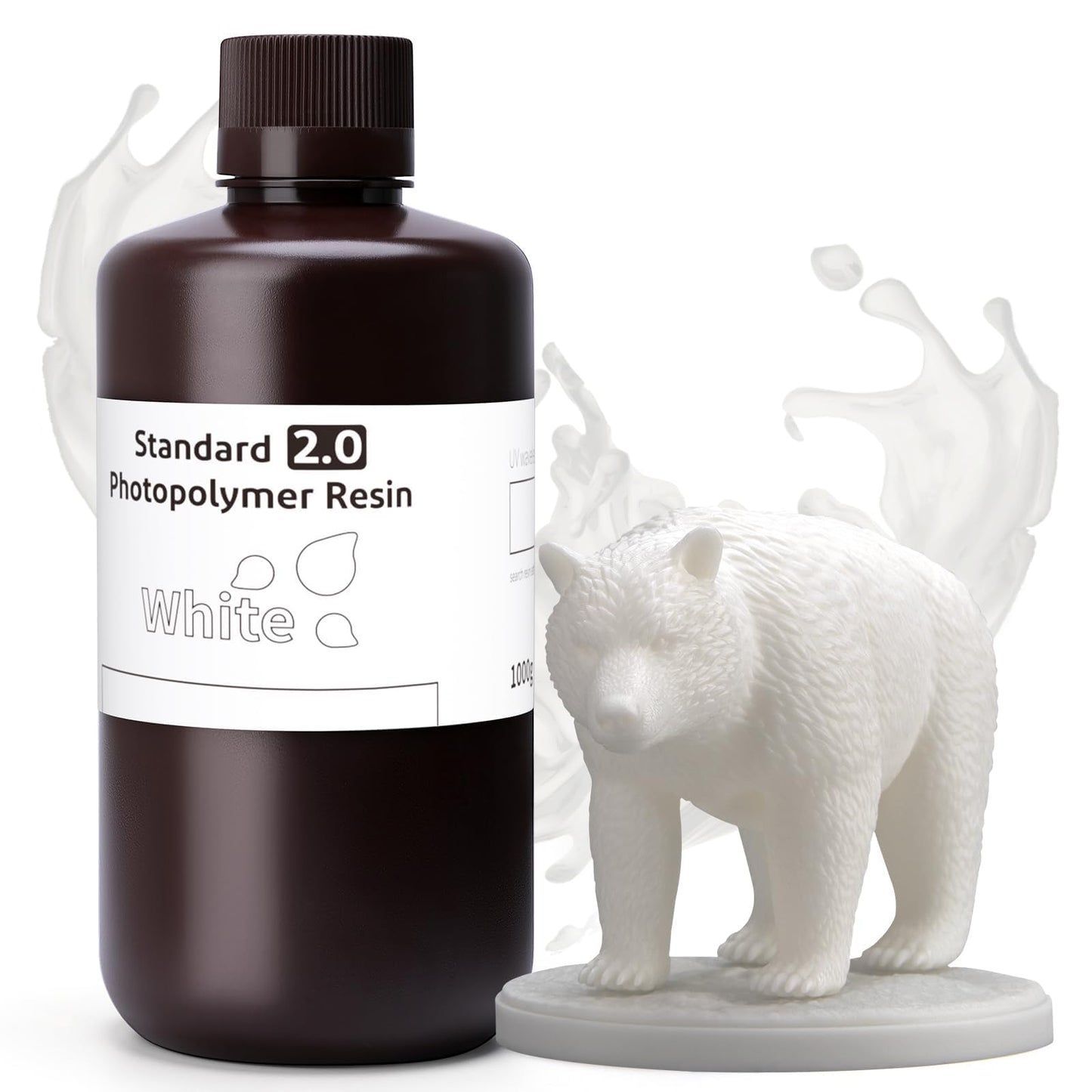 ELEGOO 8K Standard Resin for 3D Printing, Ultra Precision, 405nm Fast UV Curing Photopolymer 3D Resin for 8K 9K 12K 16K Resin 3D Printer, Red Clay 1000g