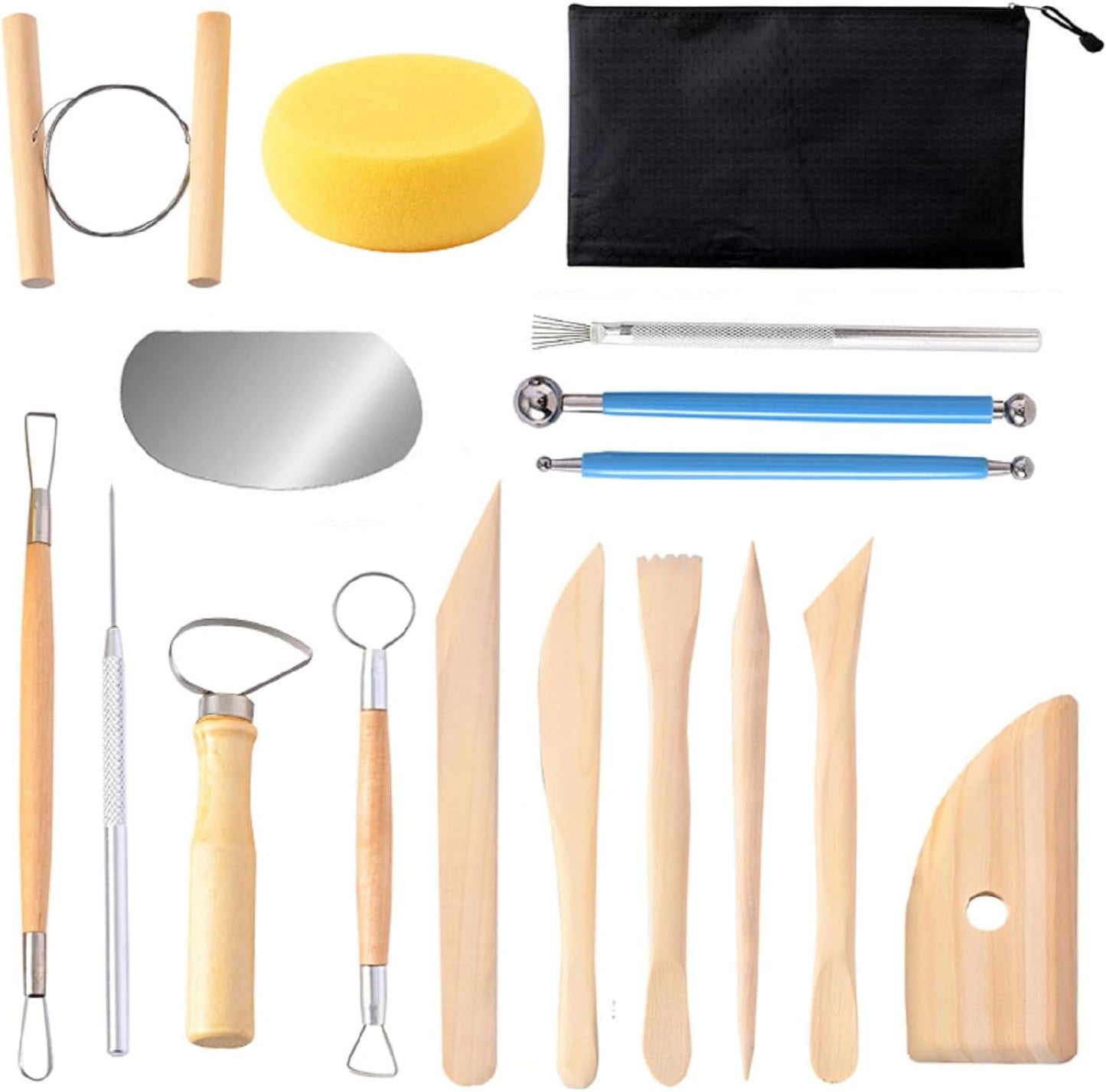 S & E TEACHER'S EDITION 43 Pcs Pottery & Clay Sculpting Tool
