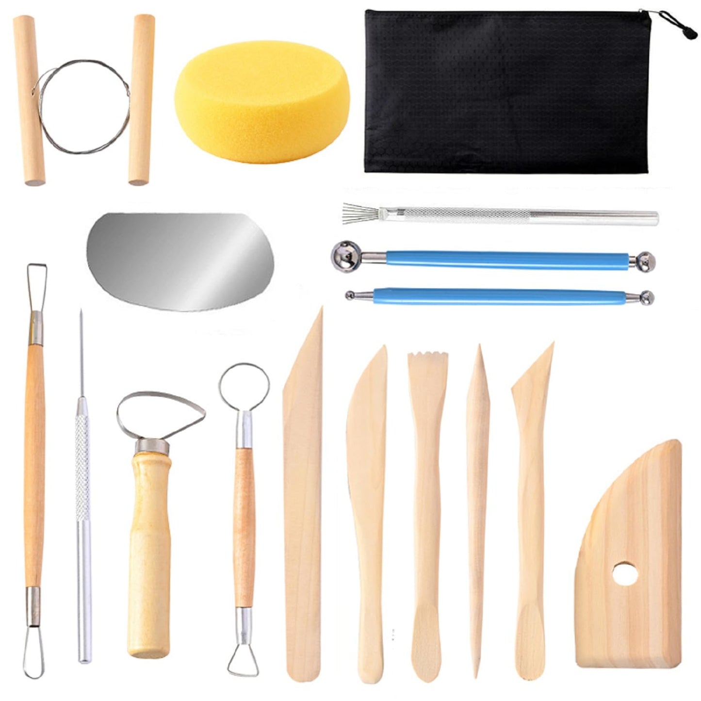 S & E TEACHER'S EDITION 43 Pcs Pottery & Clay Sculpting Tool