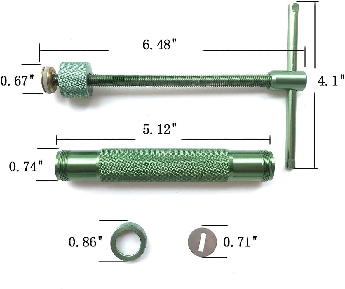 HEVERP Stainless Steel Clay Extruders Sugar Paste Extruder Cake Fondant Decorating Tool Set (Green)