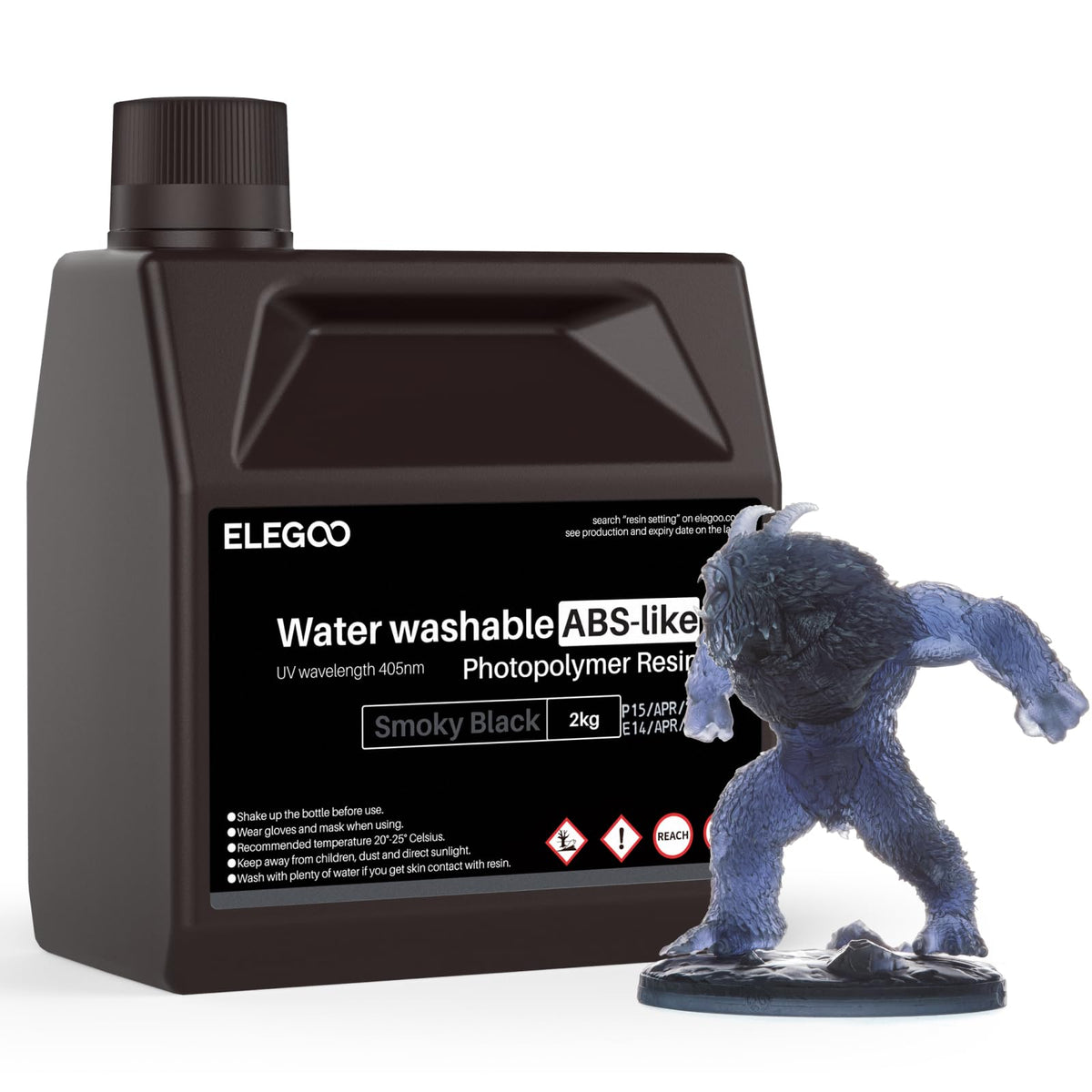ELEGOO 8K Water Washable ABS-Like Resin Red Clay 2000g