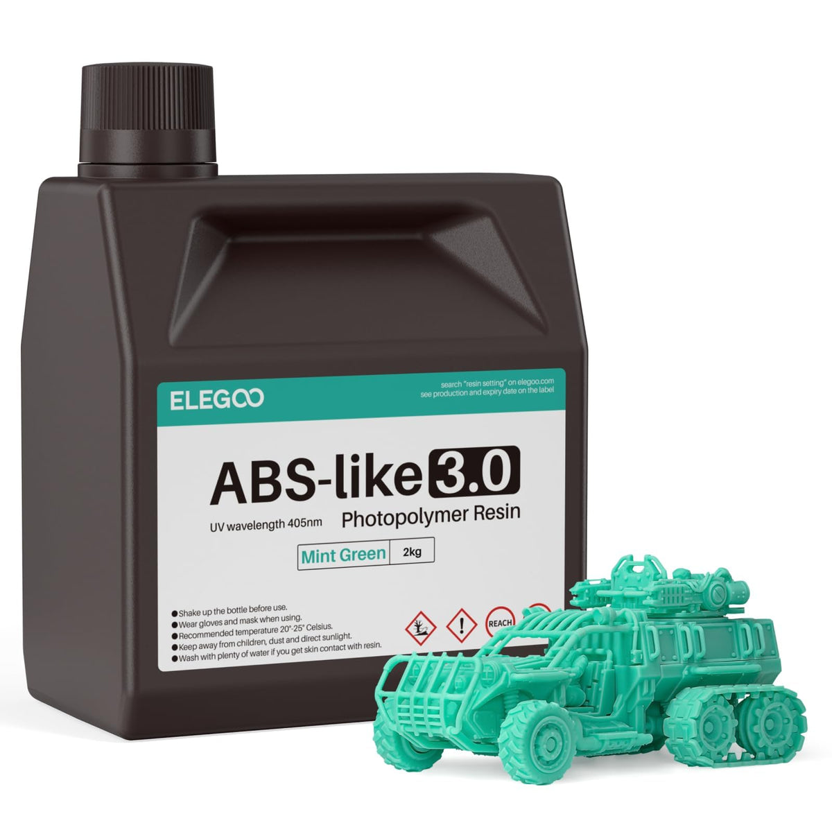 ELEGOO 8K ABS-Like 3D Printer Resin Red Clay 1000g