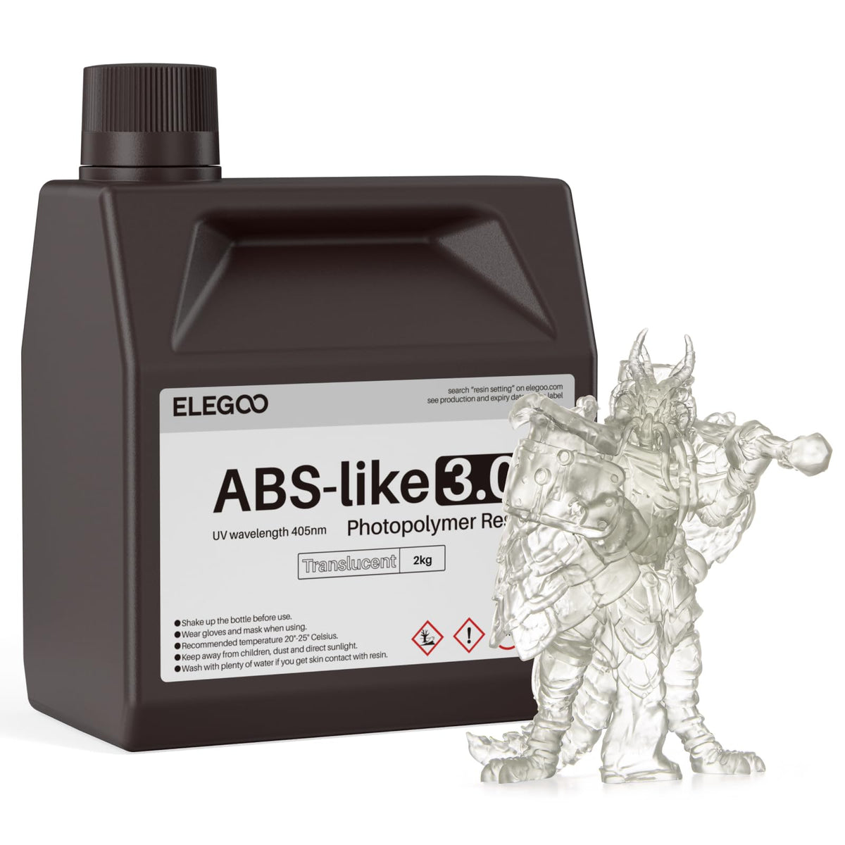 ELEGOO 8K ABS-Like 3D Printer Resin Red Clay 1000g