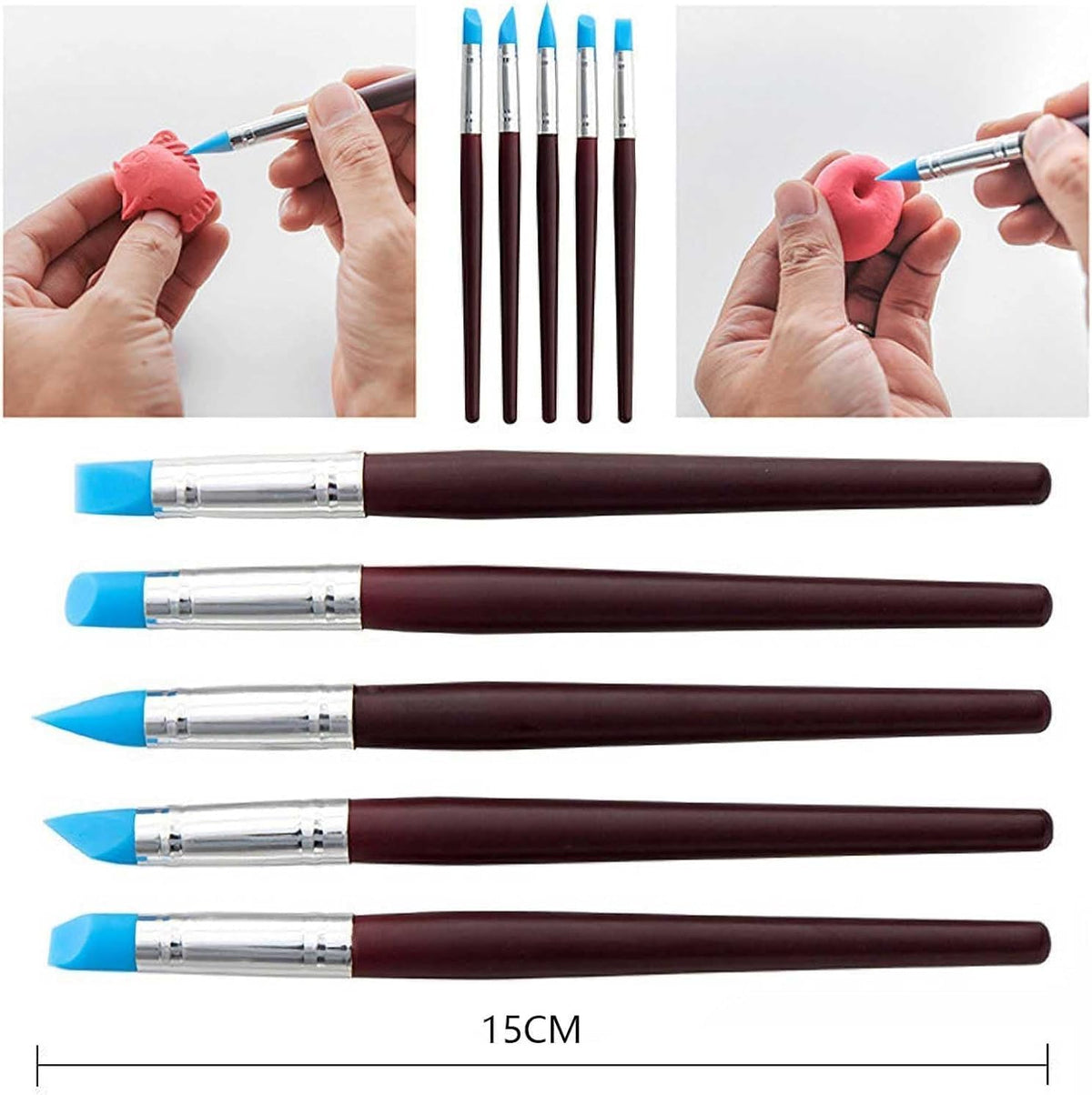 LANGQUN 35pcs Clay Sculpting and Pottery Tools Kit - Air Dry and Polymer Clay Dotting Tools - Ceramic Supplies for Modeling and Shaping - For Kids and Adults