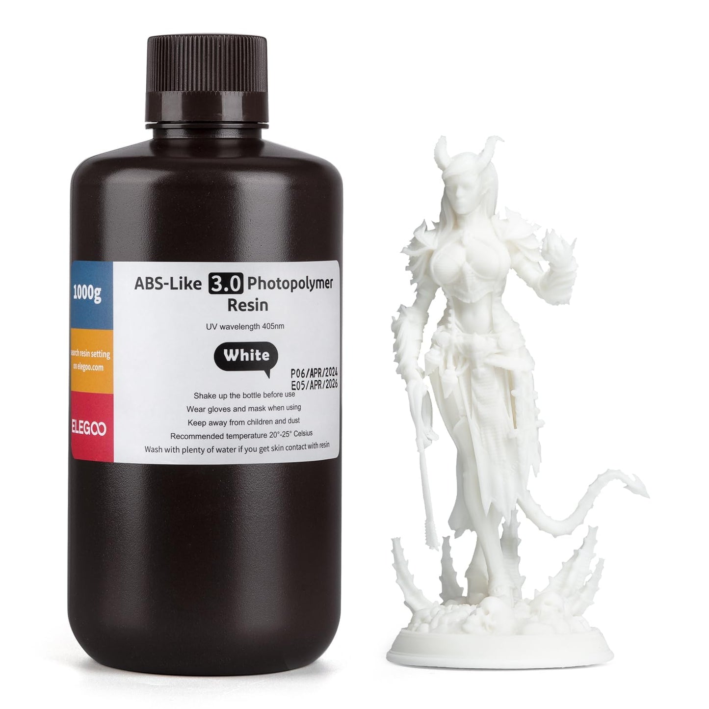 ELEGOO 8K ABS-Like 3D Printer Resin Red Clay 1000g