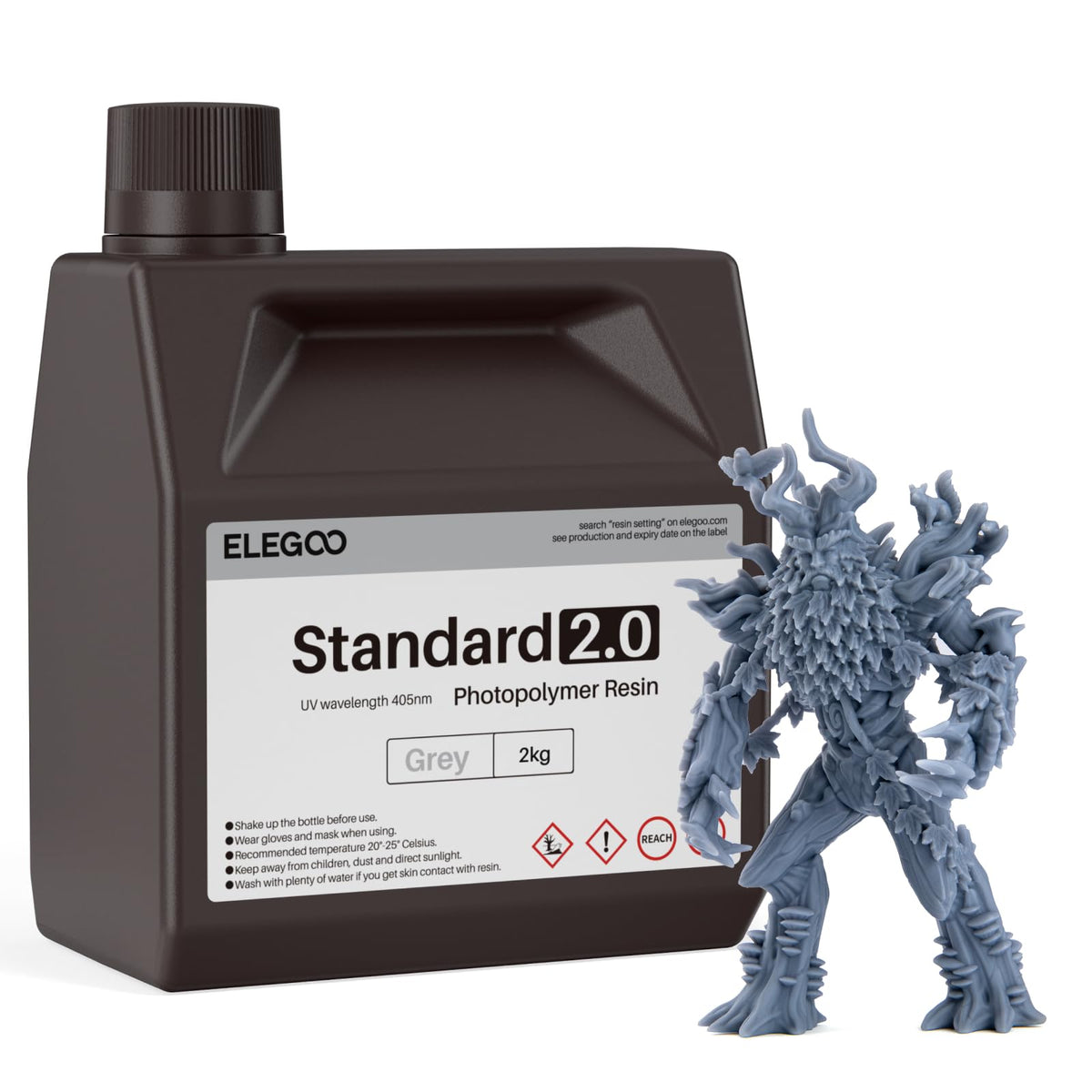 ELEGOO 8K Standard Photopolymer 3D Printer Resin Red Clay 1000g
