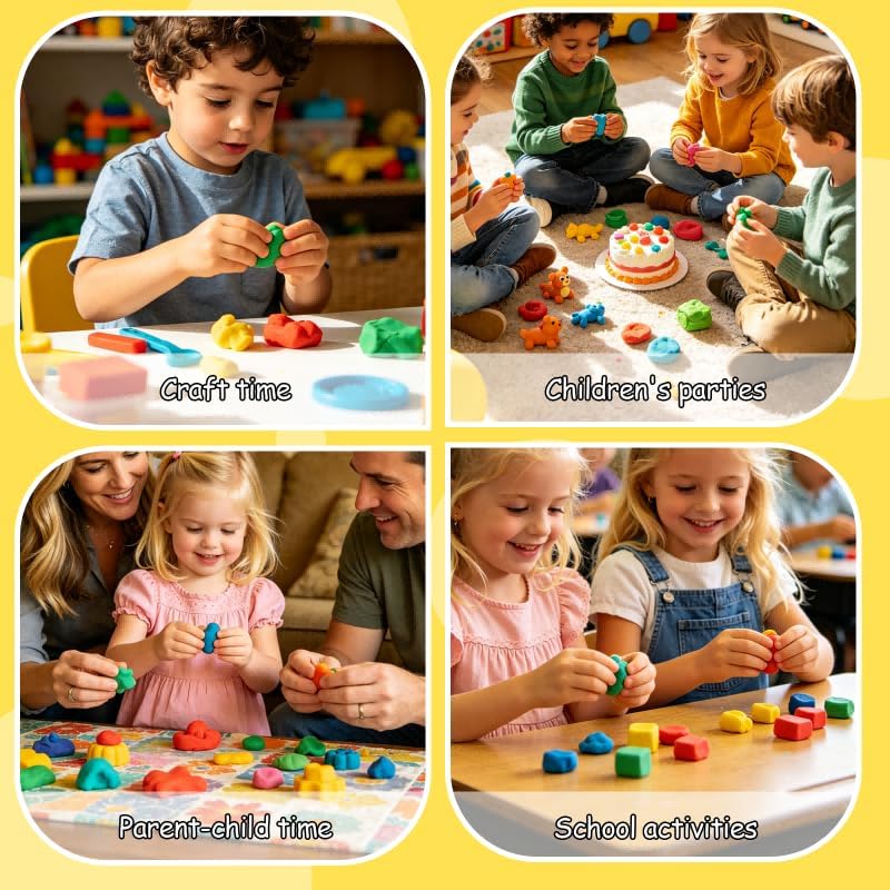MuseLuxe 120 Colors Air Dry Clay Kit with Sculpting Tools