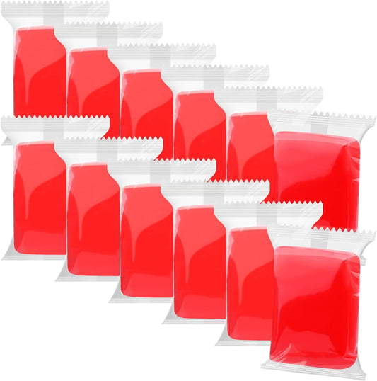 Air Dry Clay, 12 Packs Red Molding Clay, Soft Modeling Clay for Kids, Age 3-12, Air Dry Clay for Adults, Light Weight Air Dry Clay, Perfect Clay for Crafts, Gift for Children and Artists