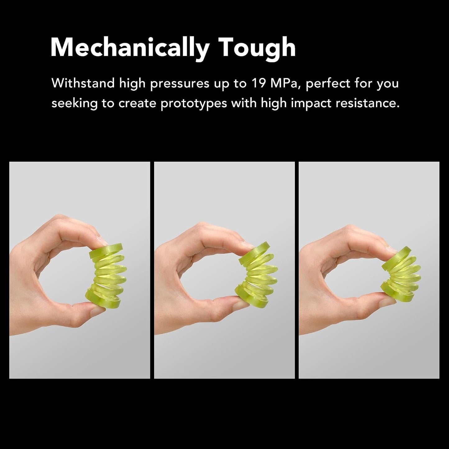 phrozen Nylon-Green Tough Resin with high Resistance, Ideal for Creating Functional 3D Prints, do not Break Easily (1KG)