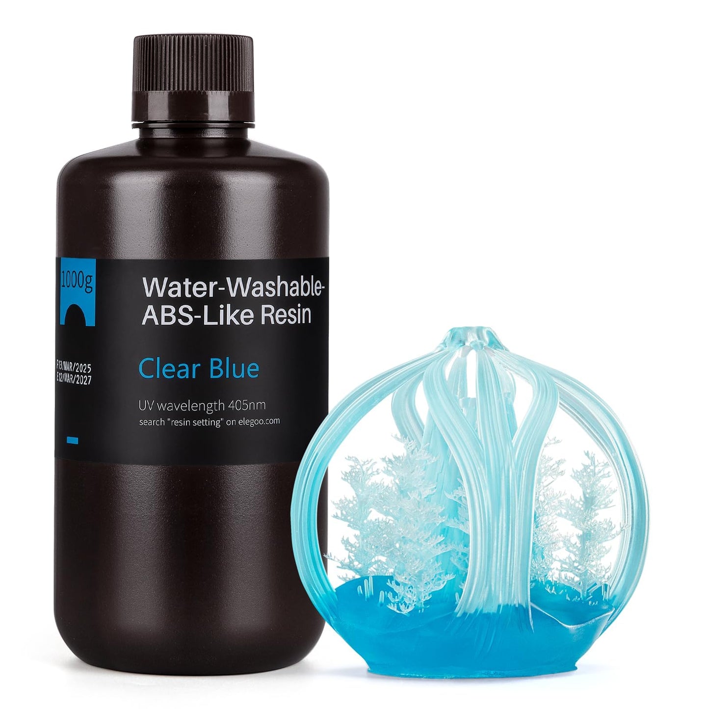 ELEGOO 8K Water Washable ABS-Like Resin Red Clay 2000g