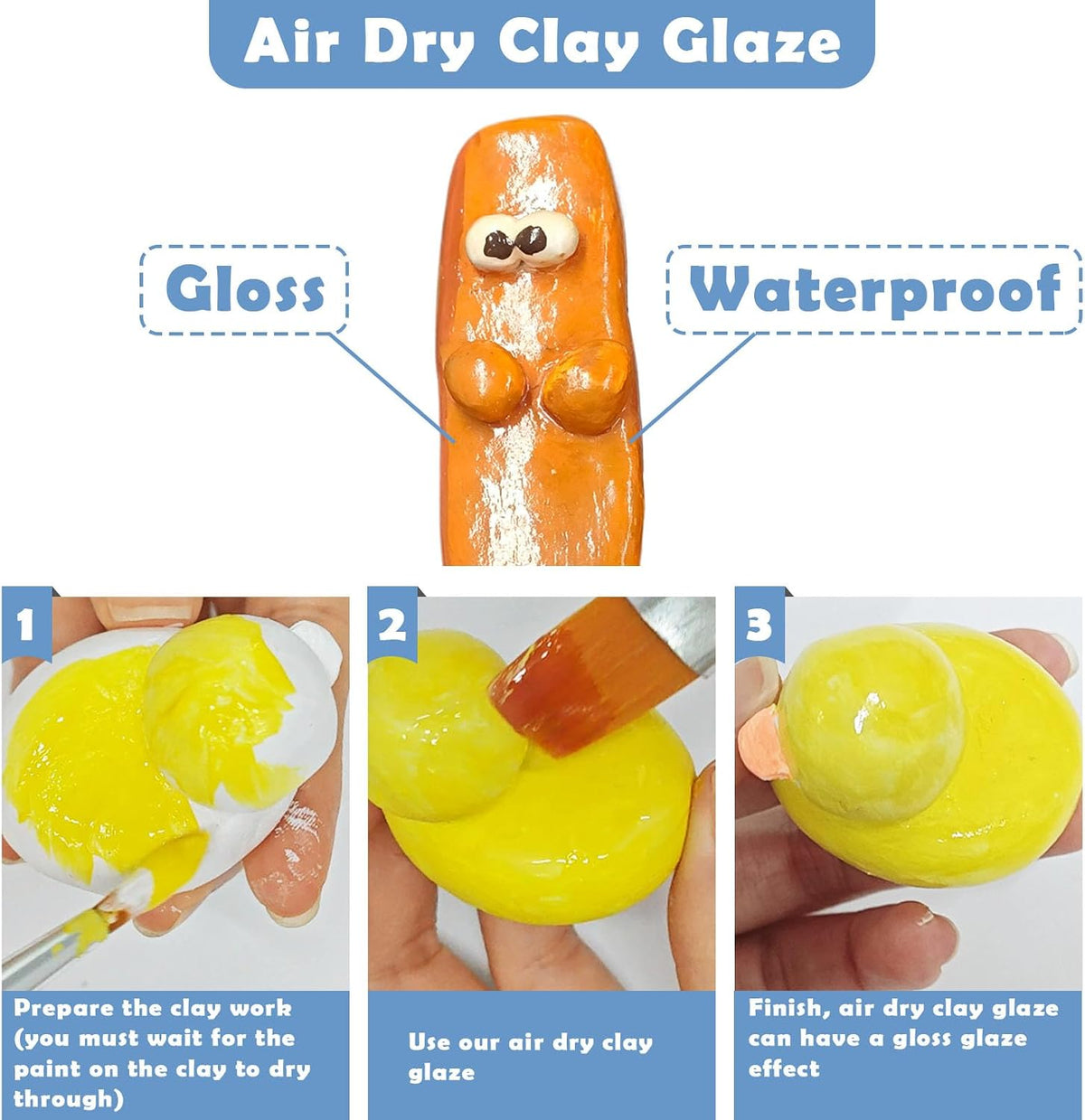 EIGTWEN 20pcs Air Dry Clay for Adults Kit, Full Tools, Ideal for Beginners