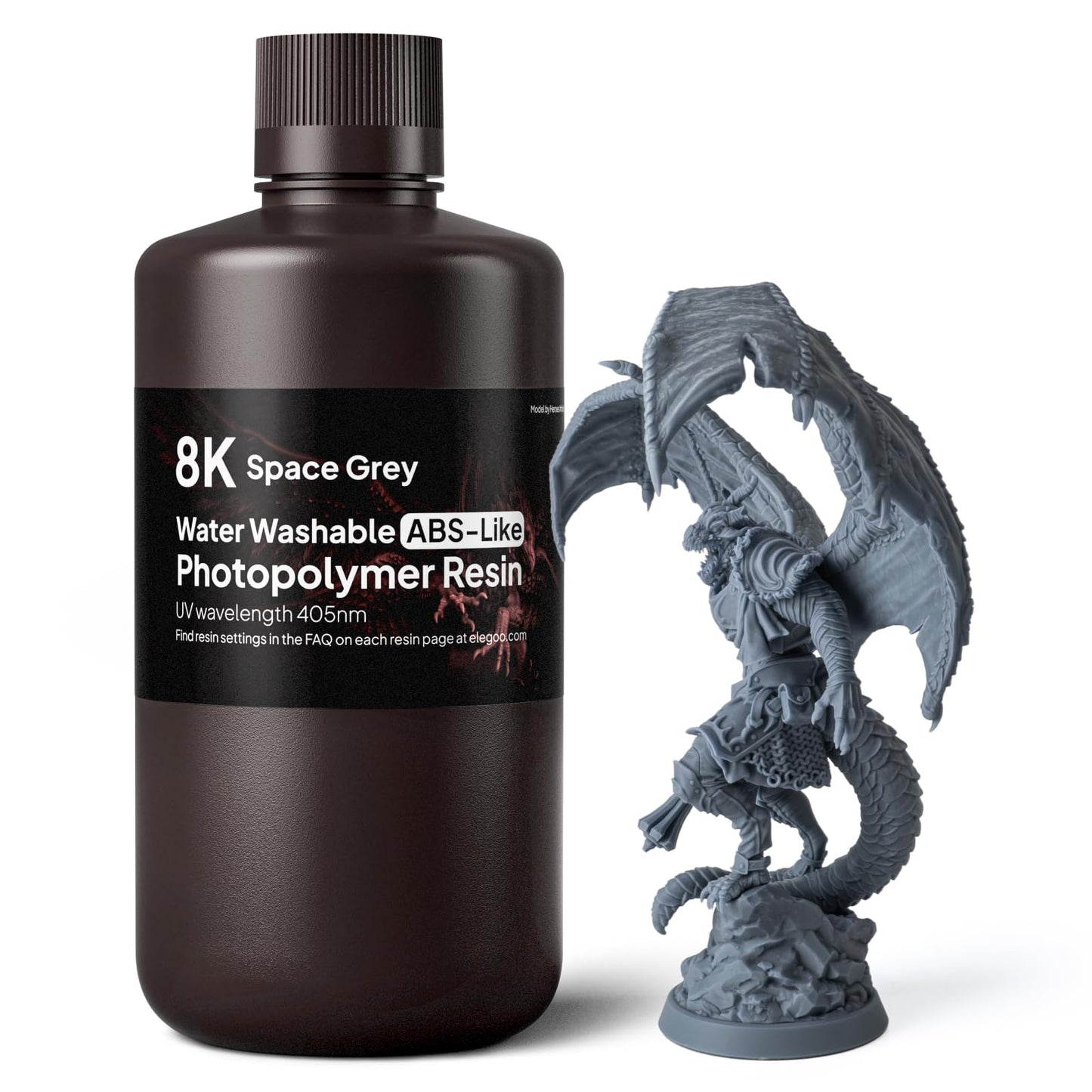 ELEGOO 8K Water Washable ABS-Like Resin Space Red Clay 1kg