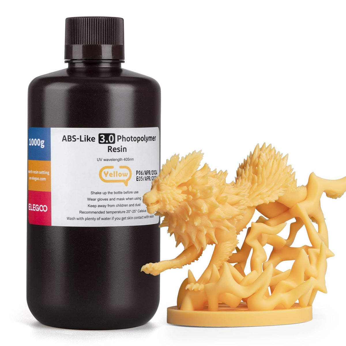 ELEGOO 8K ABS-Like 3D Printer Resin Red Clay 1000g