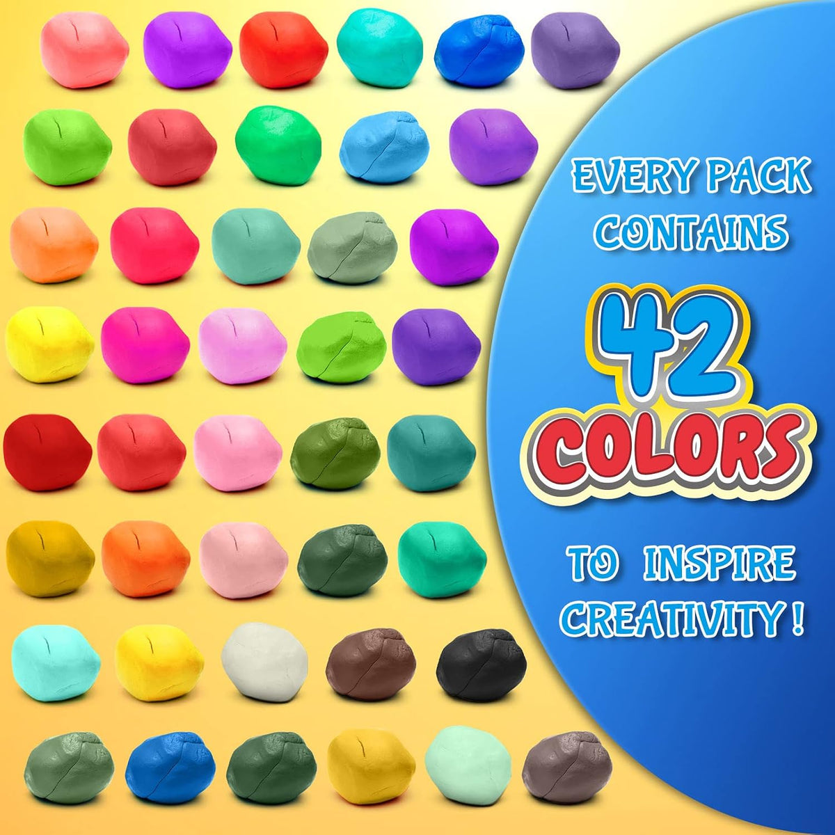 ESSENSON Air Dry Clay, 42 Colors, Modeling Clay for Kids